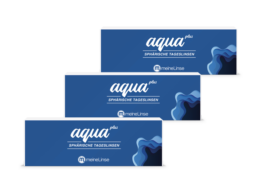 aqua-1-day-3x30 aqua plus SPHÄRISCHE TAGESLINSEN - 3 x 30er Box