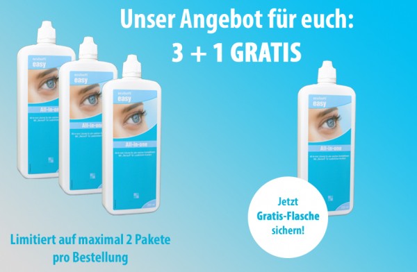 oculsoft easy - All-in-one - 3 + 1 Aktion